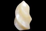 Polished Brown Calcite Flame #74635-1
